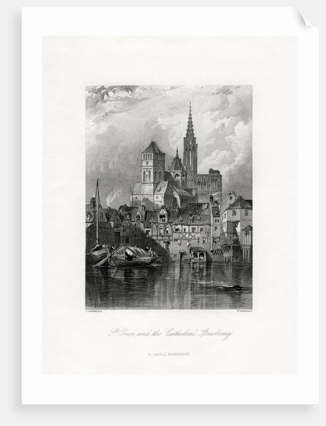 St Omer and the cathedral, Strasbourg, France by W Richardson