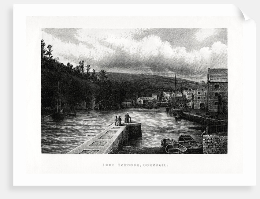 Looe Harbour, Cornwall, England by Anonymous