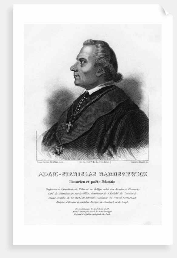 Adam Naruszewicz, Polish nobleman by Camille Huard
