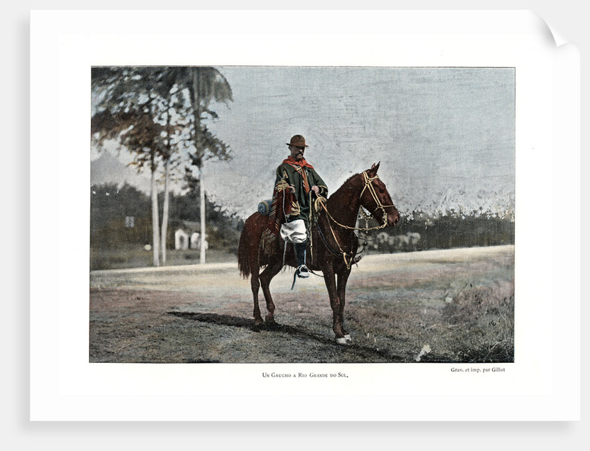 Cattle herder, Rio Grande do Sul, Brazil by Gillot