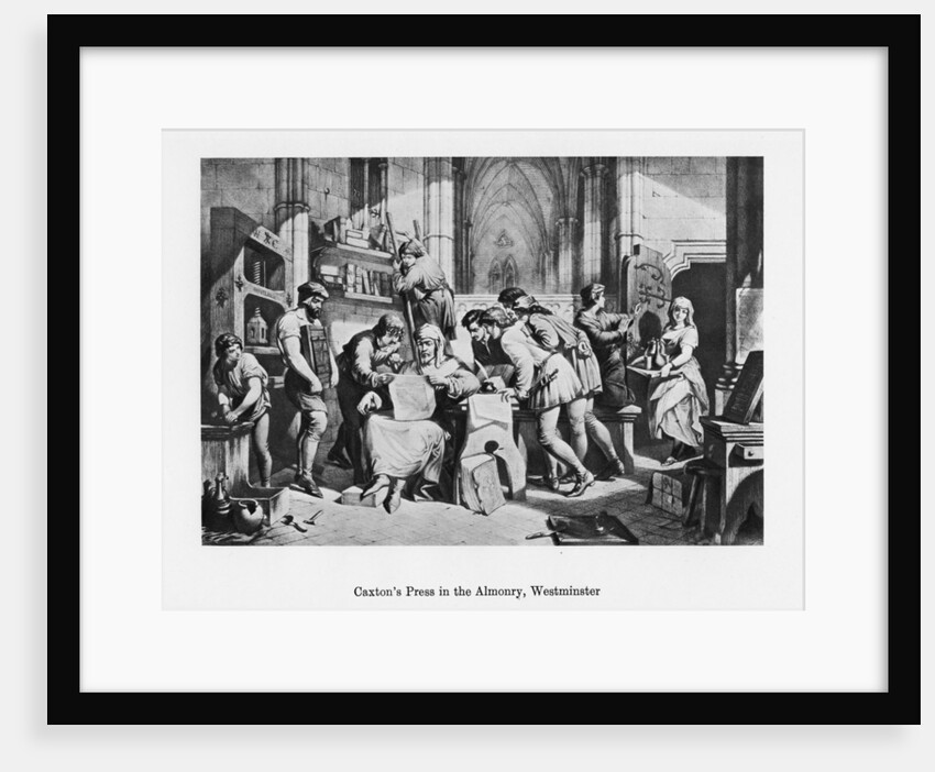 William Caxton's press in the Almonry by Anonymous