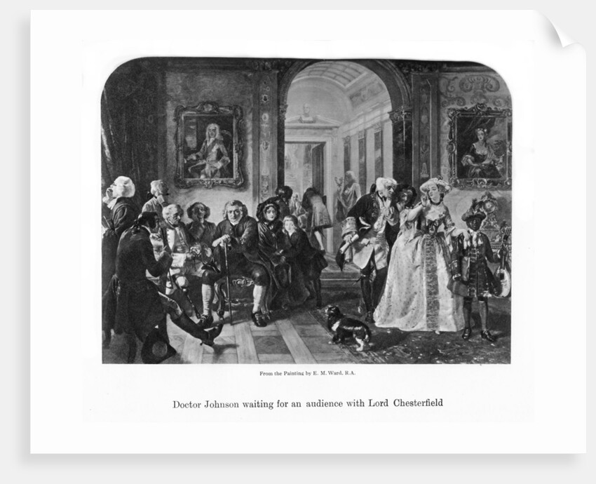 Doctor Johnson waiting for an audience with Lord Chesterfield by Anonymous