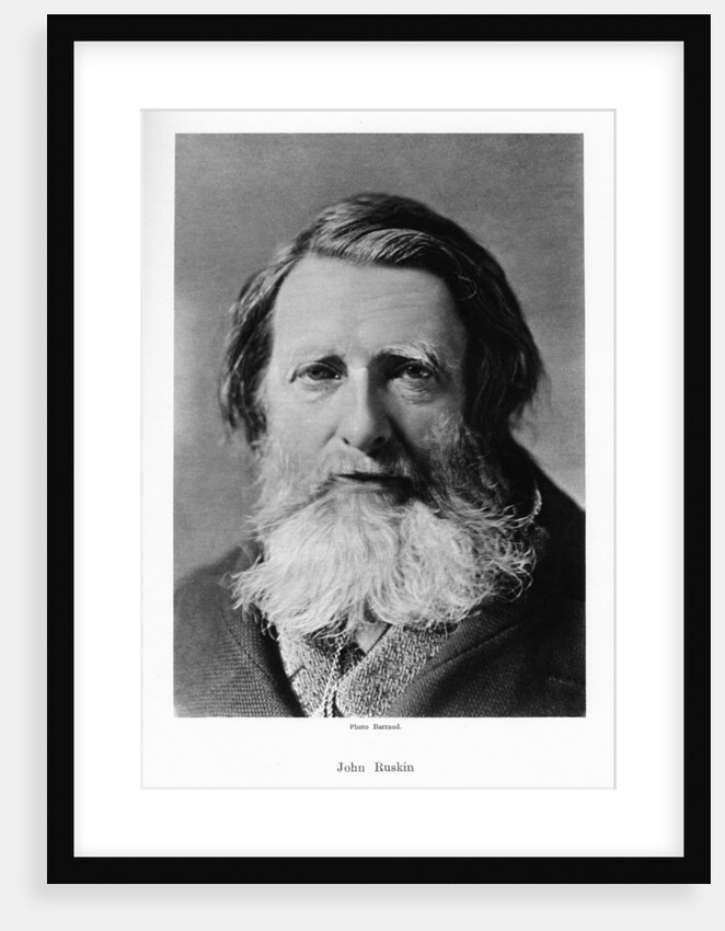 John Ruskin, English critic, poet and artist by Barraud