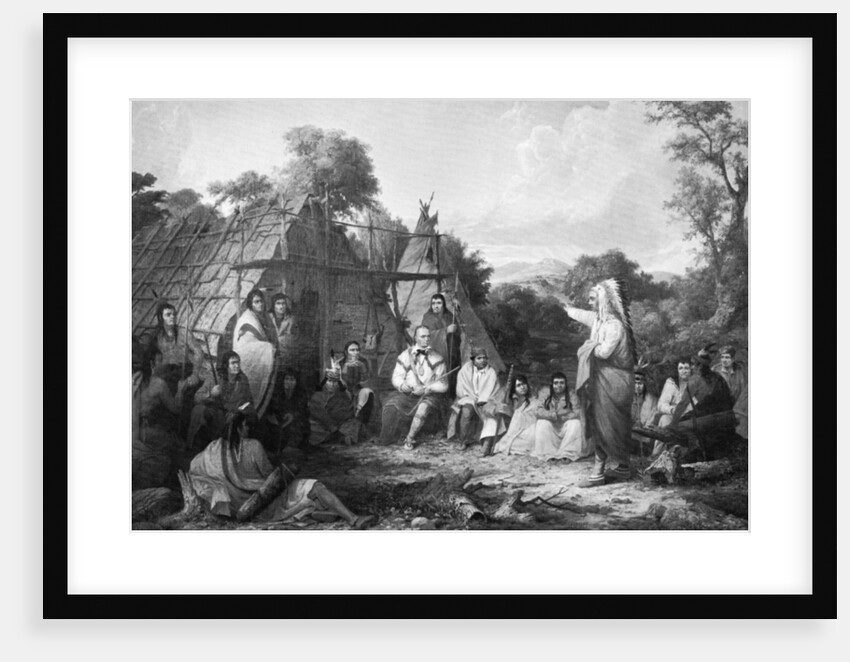 The Indian Council by Seth Eastman