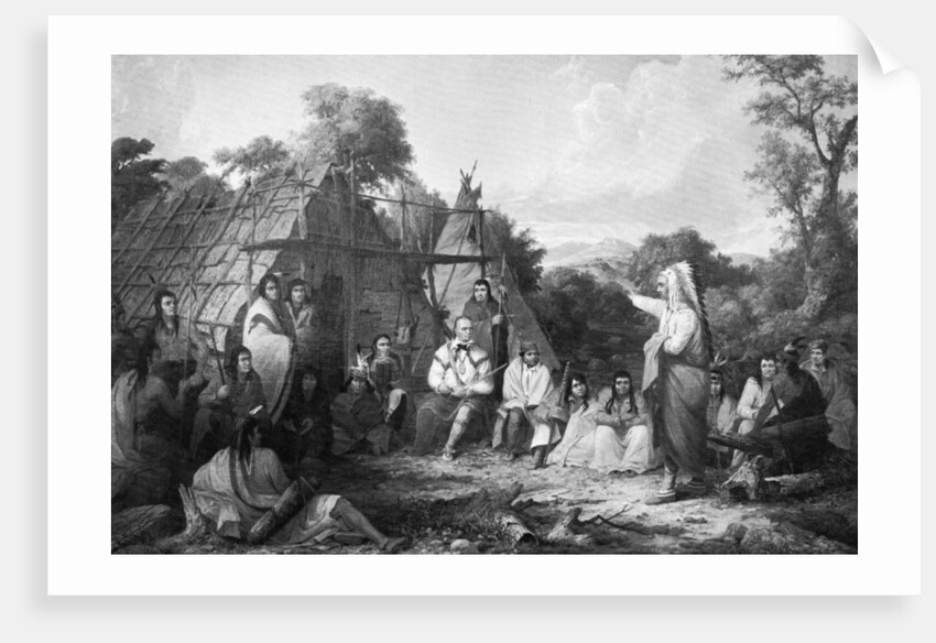 The Indian Council by Seth Eastman