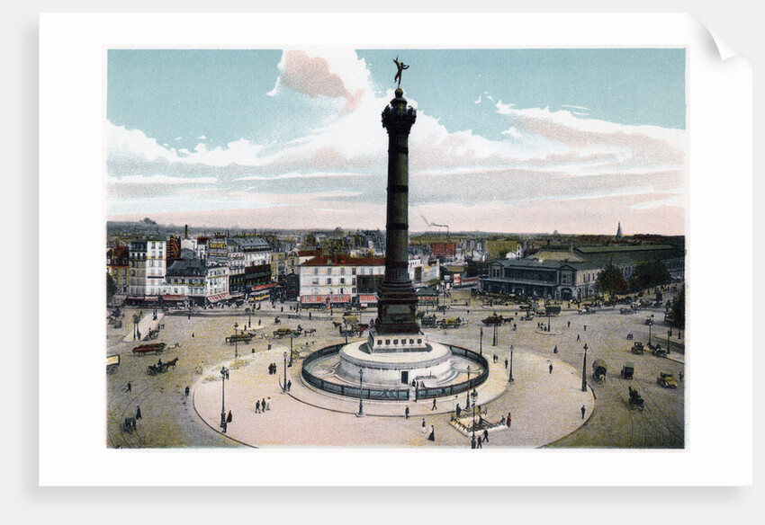 The July Column in the Place de la Bastille, Paris by Anonymous