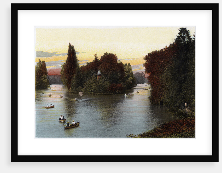 A lake in the Bois de Boulogne, Paris by Anonymous