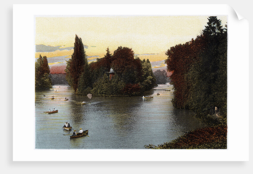 A lake in the Bois de Boulogne, Paris by Anonymous