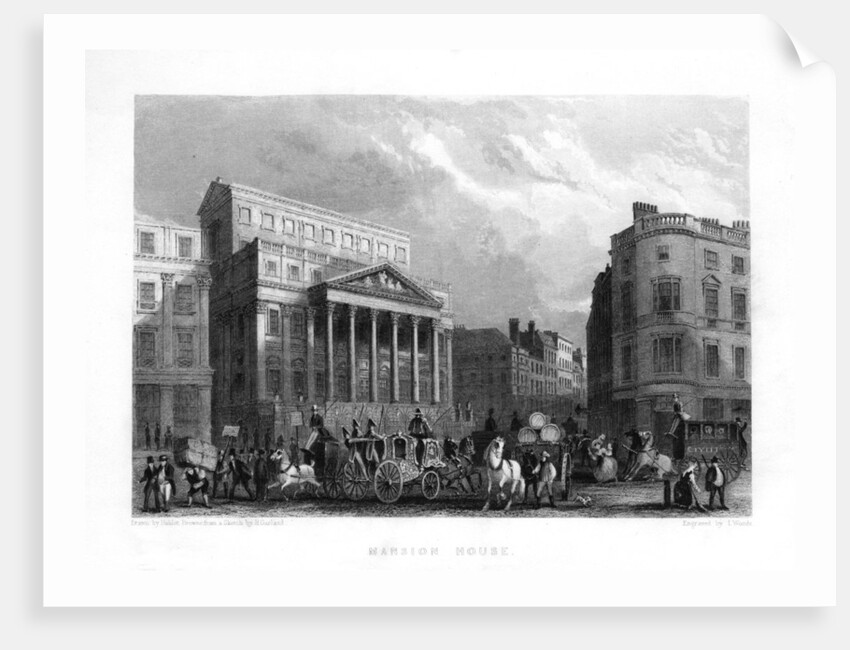 Mansion House, London by J Woods