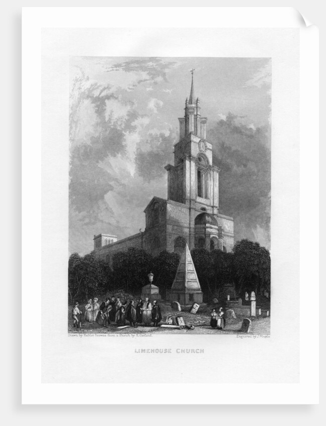 Limehouse Church, London by J Woods