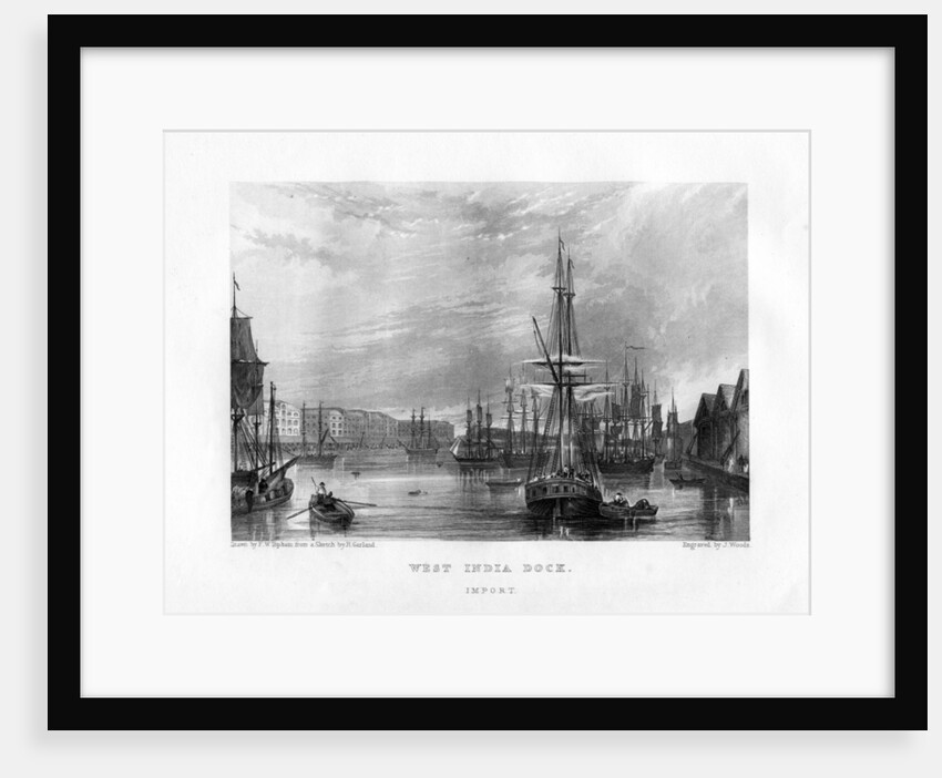 West India Dock, London by J Woods