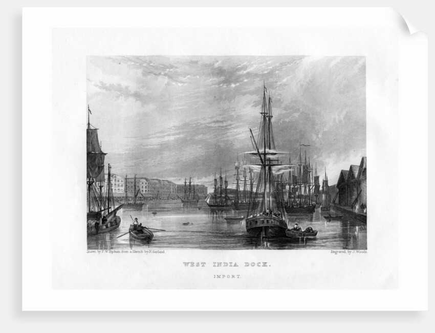 West India Dock, London by J Woods