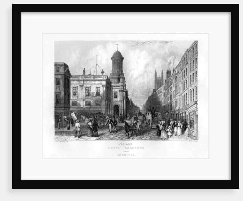 The late Royal Exchange and Cornhill by J Woods