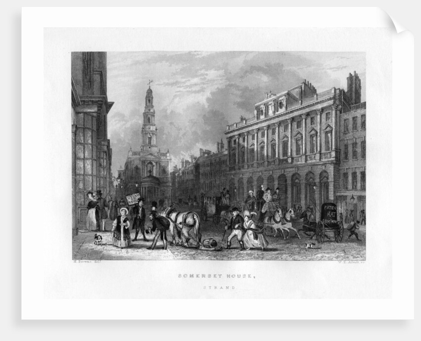 Somerset House, the Strand, London by WE Albutt