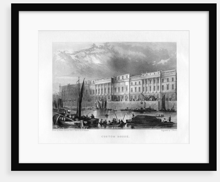 Custom House, London by J Woods