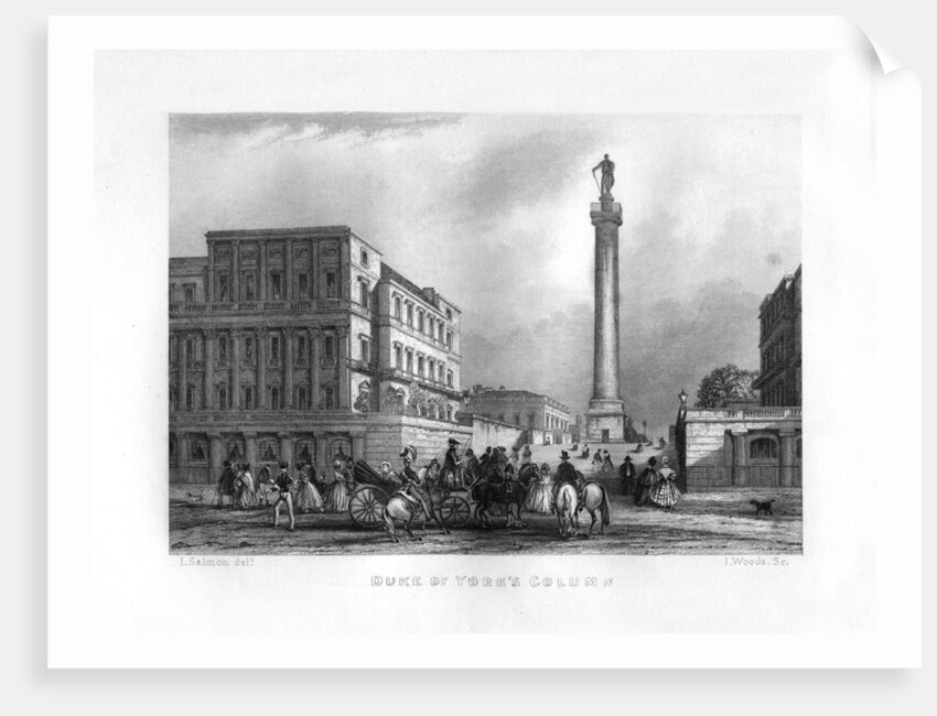 The Duke of York's Column, London by J Woods