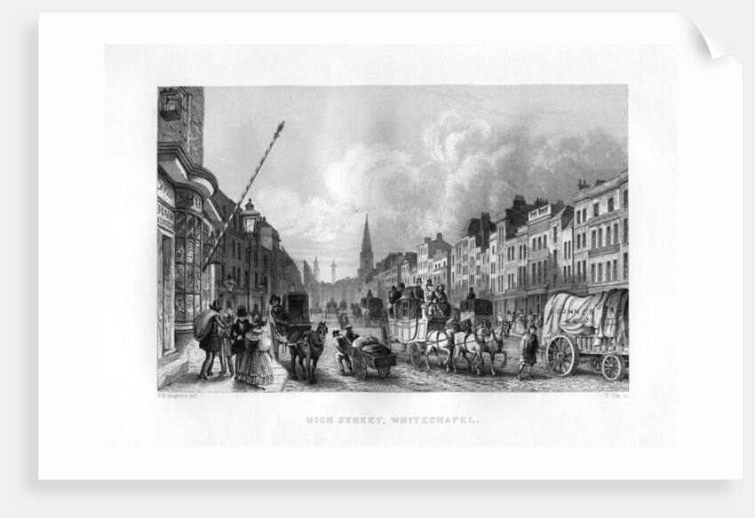 High Street, Whitechapel, London by T Cox