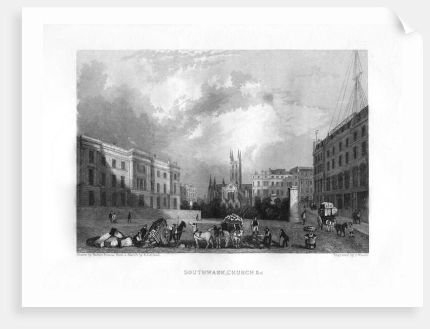 Southwark Cathedral, London by J Woods