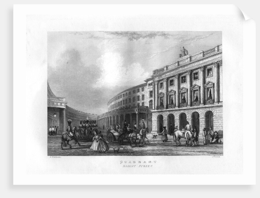 Quadrant, Regent Street, London by J Woods