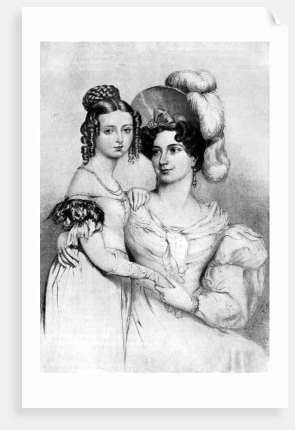 Princess Victoria and her mother in 1834 by George Hayter