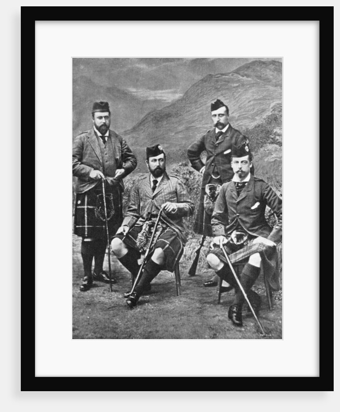Queen Victoria's four sons at Abergeldie by Robert Milne