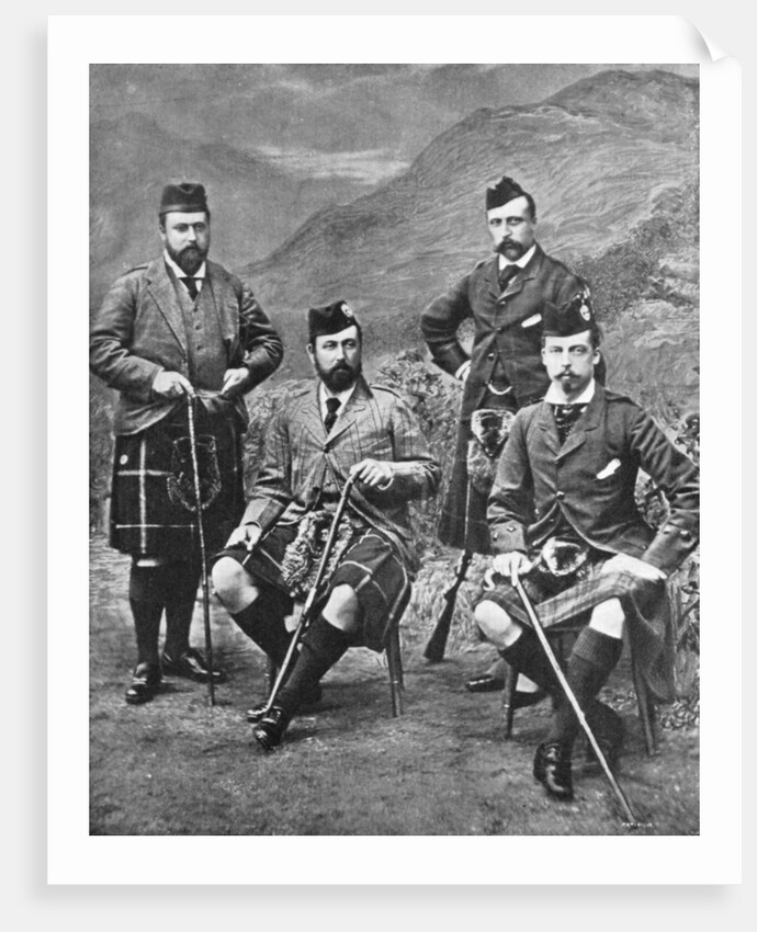 Queen Victoria's four sons at Abergeldie by Robert Milne