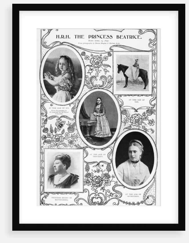 The Princess Beatrice, youngest child of Queen Victoria by Hughes & Mullins