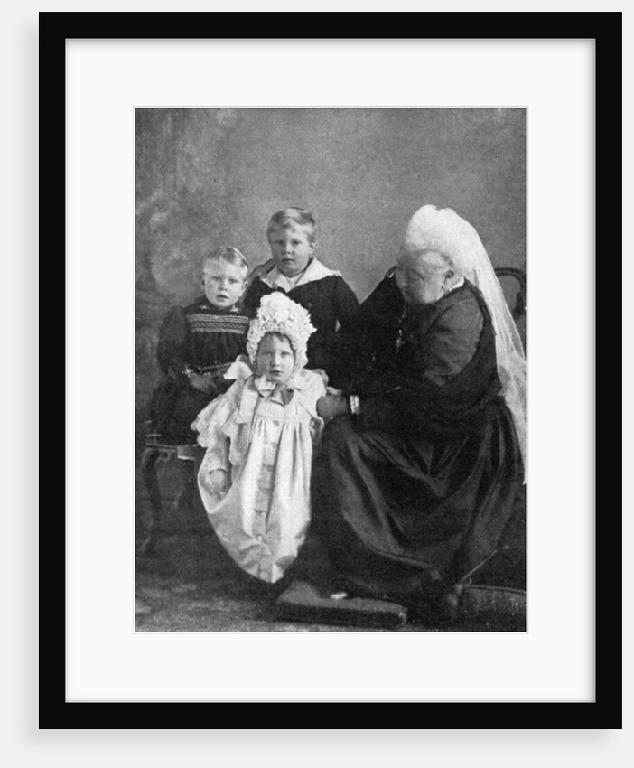 Queen Victoria with the children of the Duke and Duchess of York by Robert Milne