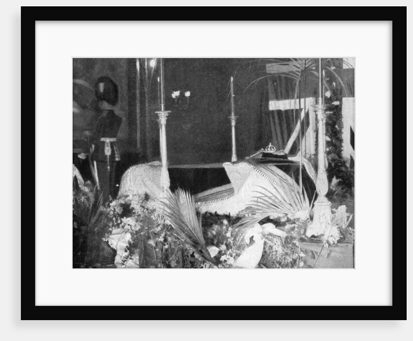 Queen Victoria lying in state at Osborne House by Hughes & Mullins