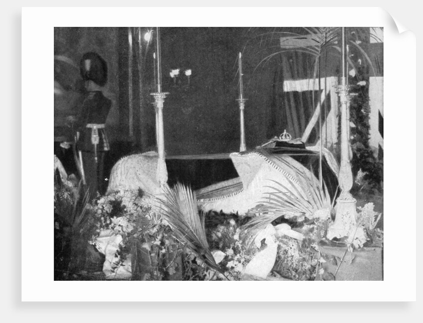 Queen Victoria lying in state at Osborne House by Hughes & Mullins