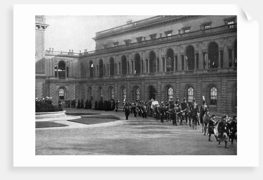 Queen Victoria's funeral procession leaving Osborne House, Isle of Wight, February 1st by Hughes & Mullins