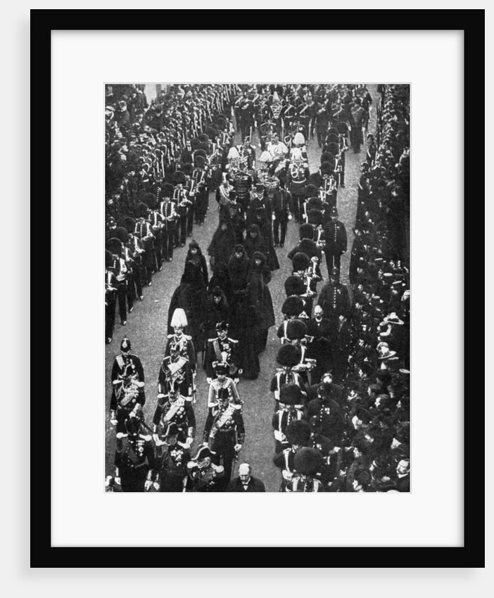 The royal mourners following the funeral procession from Osborne House to the Trinity Pier by Russell & Sons