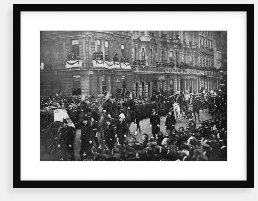 Queen Victoria's funeral procession passing through London by Anonymous
