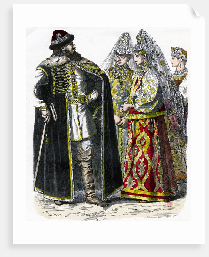 Traditional Russian Costume by Anonymous