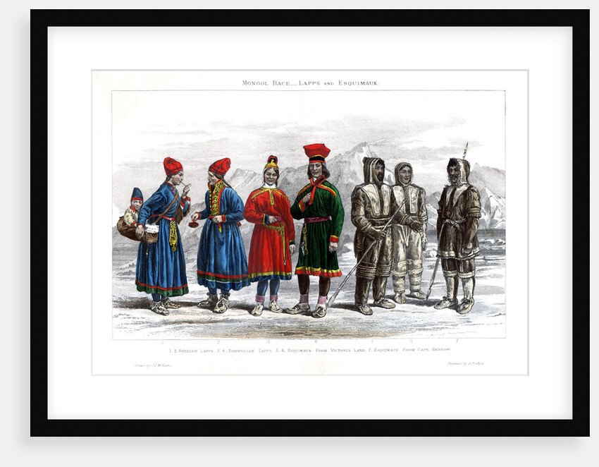 Mongol Race, Lapps and Esquimaux by A Portier
