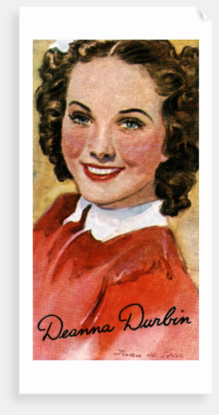 Deanna Durbin, (1921-1999), singer and actress in Hollywood films of the 1930s and 1940s, 20th centu by Anonymous