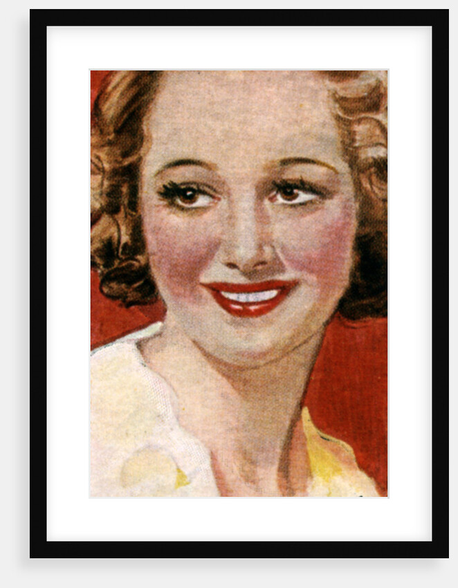 Olivia de Havilland, (1916-), Japanese born American film actress by Anonymous