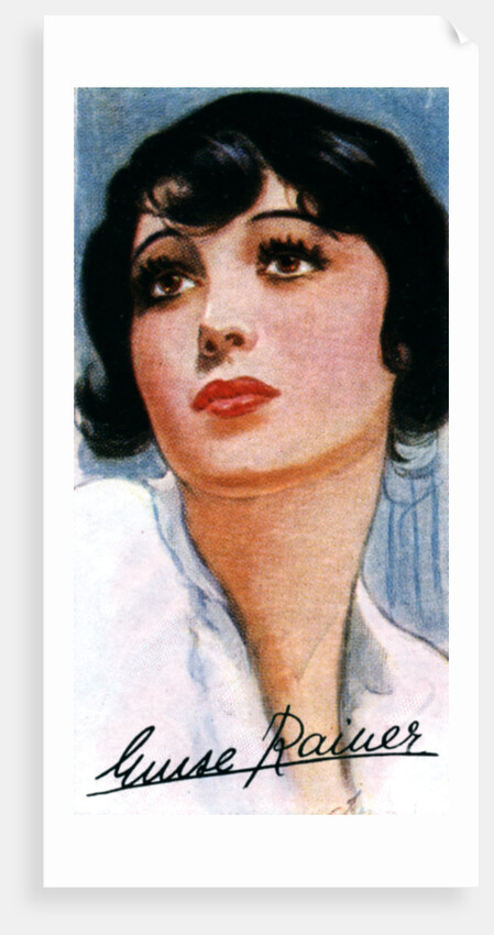 Luise Rainer, (1910-), two time Academy Award winning film actress by Anonymous