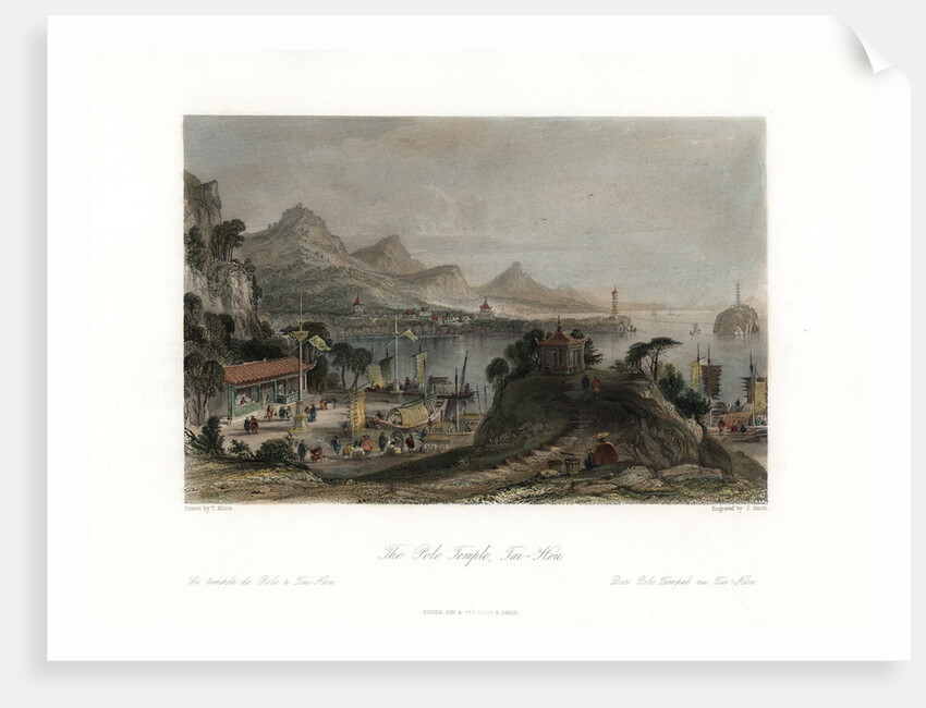 'The Polo Temple, Tai-Hou', China by J Sands