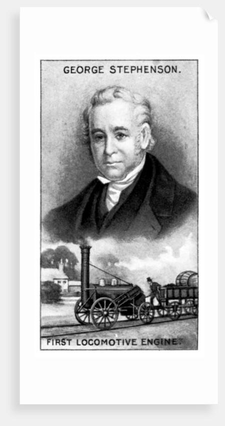 George Stephenson, English mechanical engineer by Anonymous