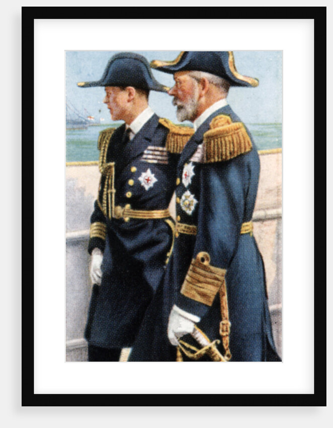 George V and the Prince of Wales reviewing the Fleet, July 26th by Anonymous