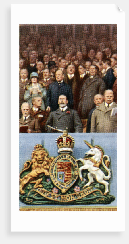 King George V at the Cup Final, Wembley, April 23rd by Anonymous