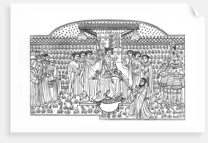 King Henry VI presenting a sword to the Earl of Shrewsbury by Henry Shaw