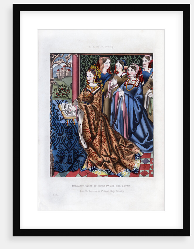 Margaret, Queen of Henry VI, and her Court by Henry Shaw