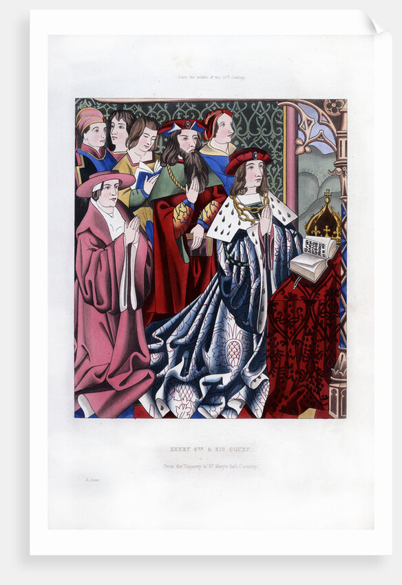 Henry VI and his court by Henry Shaw