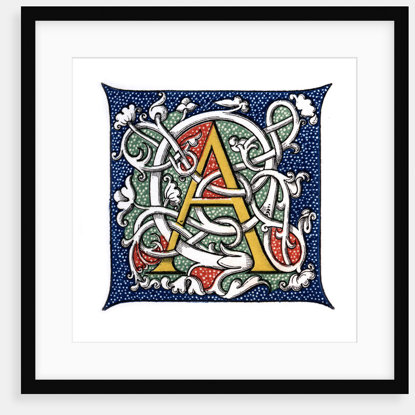 Initial letter 'A' by Henry Shaw