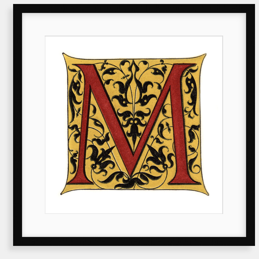 Initial letter 'M' by Henry Shaw