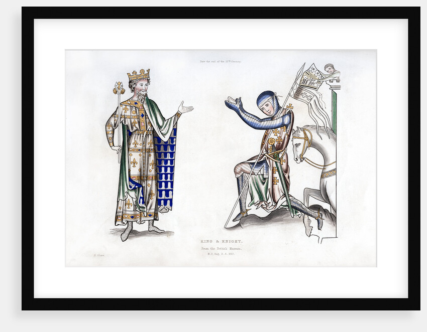 King and knight by Henry Shaw