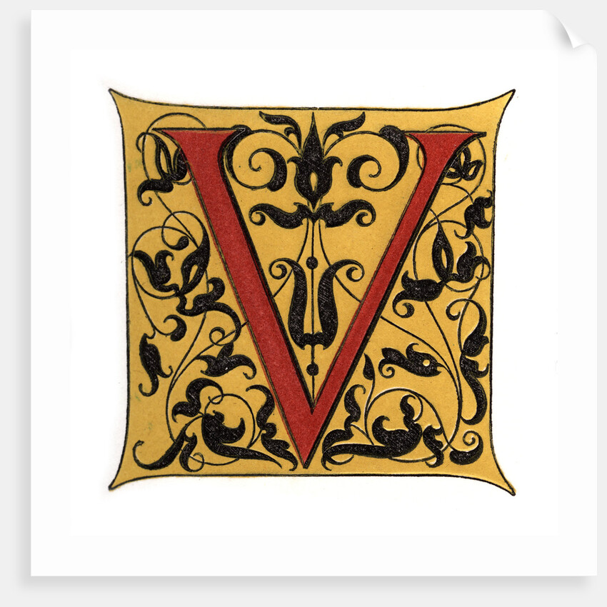 Initial letter 'V' by Henry Shaw