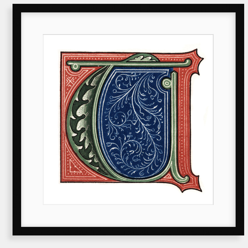 Initial letter 'T' by Henry Shaw